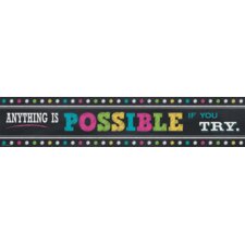 Chalkboard Brights Anything is Possible Banner Chalkboard Brights Anything is Possible Banner