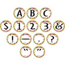 Confetti Circle Letters Confetti Circle Letters