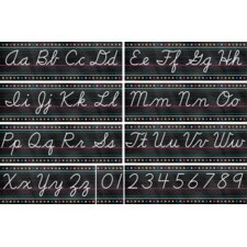 Chalkboard Brights Cursive Writing Bulletin Board Display Set
