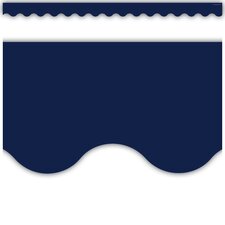 Navy Blue Scalloped Border Trim