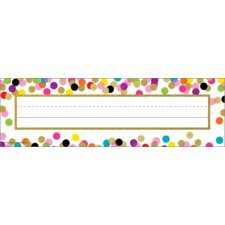 Confetti Flat Name Plates