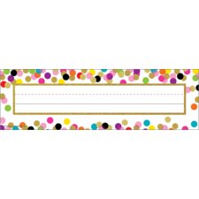 Confetti Flat Name Plates Confetti Flat Name Plates
