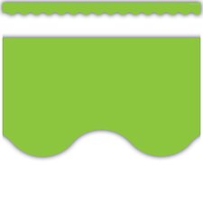 Lime Scalloped Border Trim