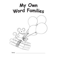 My Own Books: My Word Families Book