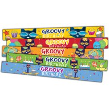 Pete the Cat Groovy Birthday Slap Bracelets Pete the Cat Groovy Birthday Slap Bracelets