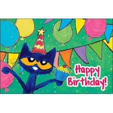 Pete the Cat Happy Birthday Postcards