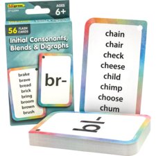 Initial Consonants, Blends & Digraphs Flash Cards