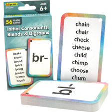 Initial Consonants, Blends & Digraphs Flash Cards