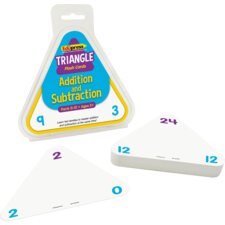 Addition and Subtraction Triangle Flash Cards