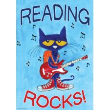 Pete the Cat Reading Rocks Positive Poster Pete the Cat Reading Rocks Positive Poster