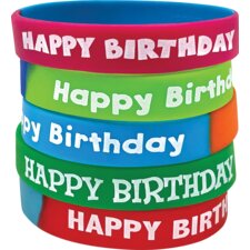 Fancy Happy Birthday Wristbands