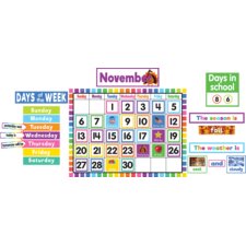 Colorful Calendar Bulletin Board