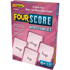 Four Score Card Game: Word Families