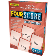 Four Score Card Game: Sight Words