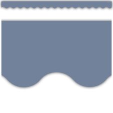 Aegean Blue Scalloped Border Trim