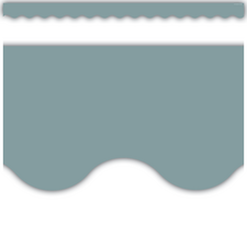 Stone Blue Scalloped Border Trim