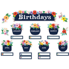 Wildflowers Birthdays Mini Bulletin Board