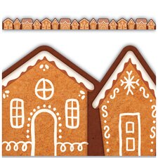 Gingerbread Houses Die-Cut Border Trim Gingerbread Houses Die-Cut Border Trim