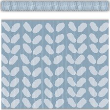 Classroom Cottage Blue Petals Straight Border Trim Classroom Cottage Blue Petals Straight Border Trim