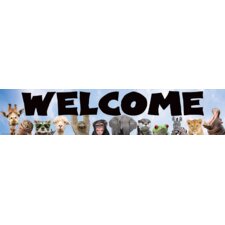 Go Wild Animals Welcome Banner Go Wild Animals Welcome Banner
