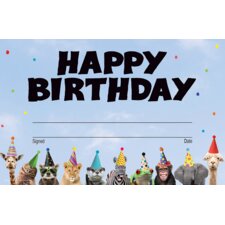 Go Wild Animals Happy Birthday Awards