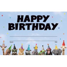Go Wild Animals Happy Birthday Awards Go Wild Animals Happy Birthday Awards