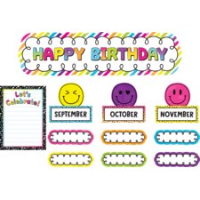 Brights 4Ever Happy Birthday Mini Bulletin Board