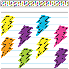 Brights 4Ever Lightning Bolts Straight Border Trim