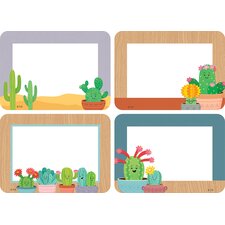 Happy Cactus Crew Name Tags/Labels - Multi-Pack