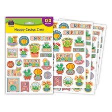 Happy Cactus Crew Stickers