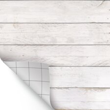 White Shiplap Peel and Stick Decorative Paper