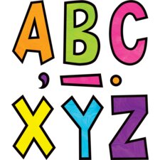 Brights 4Ever 7" Fun Font Letters Brights 4Ever 7" Fun Font Letters