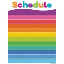 Colorful Schedule Write-On/Wipe-Off Chart Colorful Schedule Write-On/Wipe-Off Chart