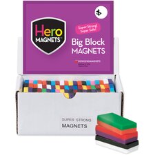 Hero Magnets&trade; Big Block Magnets, Set of 40