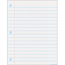 Notebook Paper Write-On/Wipe-Off Chart