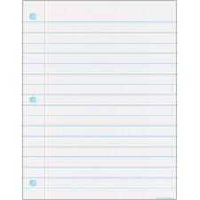 Notebook Paper Write-On/Wipe-Off Chart Notebook Paper Write-On/Wipe-Off Chart