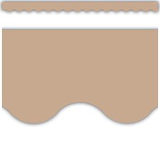 Light Brown Scalloped Border Trim