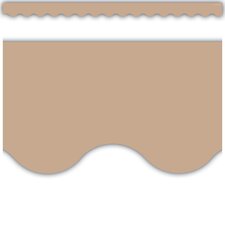 Light Brown Scalloped Border Trim Light Brown Scalloped Border Trim