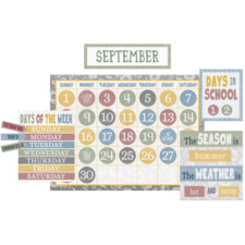 Classroom Cottage Calendar Bulletin Board