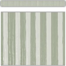 Classroom Cottage Sage Green Stripes Straight Border Trim Classroom Cottage Sage Green Stripes Straight Border Trim