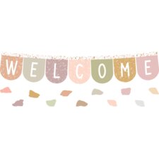 Terrazzo Tones Welcome Bunting Bulletin Board Terrazzo Tones Welcome Bunting Bulletin Board