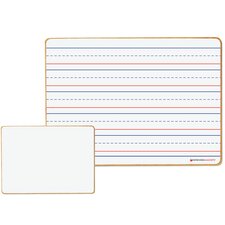 Double-Sided Magnetic Dry-Erase Board: Lined/Blank