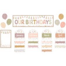 Terrazzo Tones Our Birthdays Mini Bulletin Board