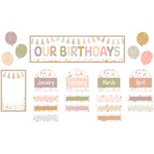 Terrazzo Tones Our Birthdays Mini Bulletin Board Terrazzo Tones Our Birthdays Mini Bulletin Board