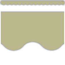 Olive Green Scalloped Border Trim Olive Green Scalloped Border Trim