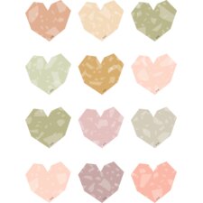 Terrazzo Tones Hearts Mini Accents