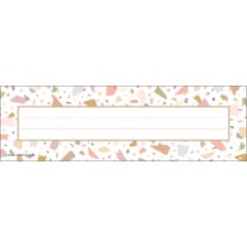 Terrazzo Tones Flat Name Plates