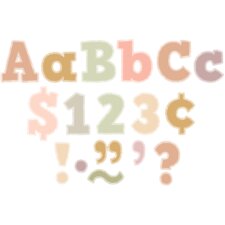 Terrazzo Tones Bold Block 4" Letters Combo Pack