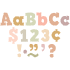 Terrazzo Tones Bold Block 4" Letters Combo Pack