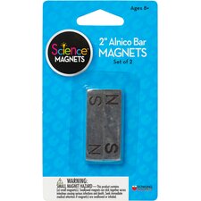 2" Alnico Bar Magnet, Set of 2
